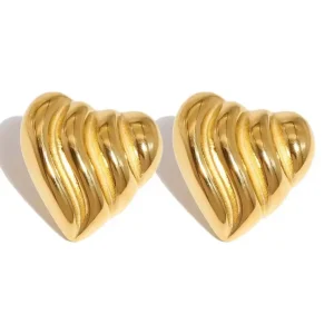 Vintage Heart Earrings
